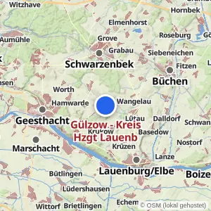 Kartenvorschau Gülzow - Kreis Hzgt Lauenb