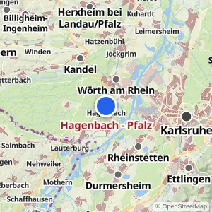 Kartenvorschau Hagenbach - Pfalz