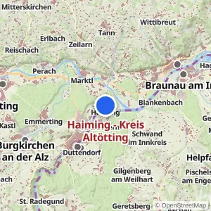 Kartenvorschau Haiming - Kreis Altötting