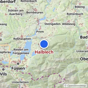 Kartenvorschau Halblech