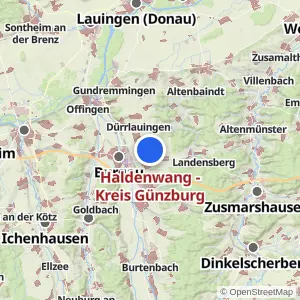Kartenvorschau Haldenwang - Kreis Günzburg