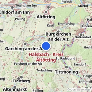 Kartenvorschau Halsbach - Kreis Altötting