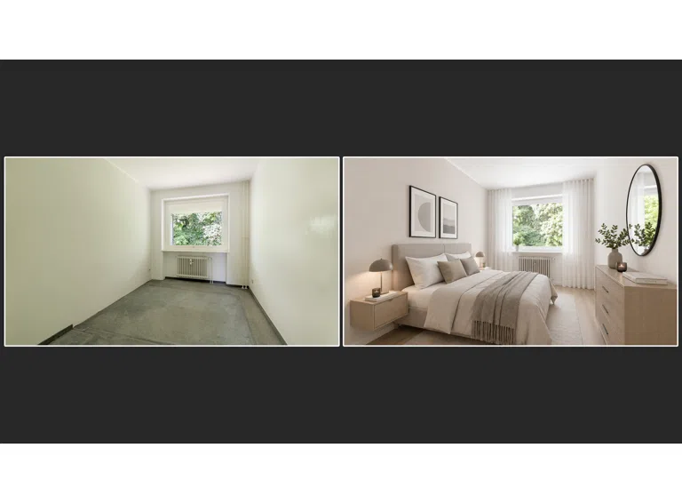 Schlafzimmer 2 Vorher- Nachher