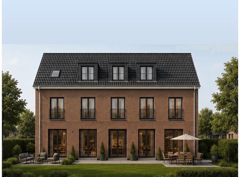 Rechte Seite Garten Terrasse