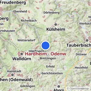 Kartenvorschau Hardheim - Odenw