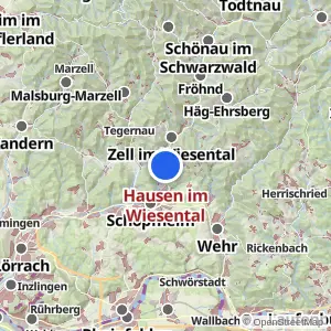 Kartenvorschau Hausen im Wiesental