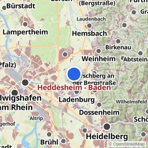 Kartenvorschau Heddesheim - Baden