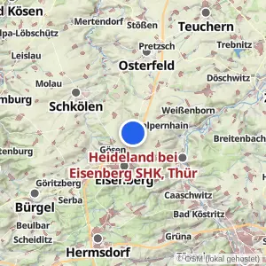 Kartenvorschau Heideland bei Eisenberg SHK, Thür