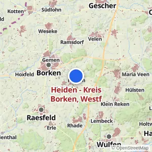Kartenvorschau Heiden - Kreis Borken, Westf