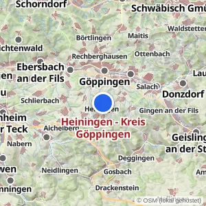 Kartenvorschau Heiningen - Kreis Göppingen