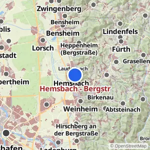 Kartenvorschau Hemsbach - Bergstr