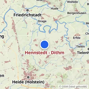 Kartenvorschau Hennstedt - Dithm