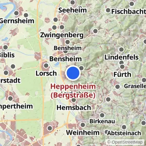 Kartenvorschau Heppenheim (Bergstraße)