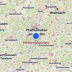 Kartenvorschau Hettenshausen
