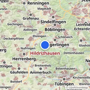 Kartenvorschau Hildrizhausen