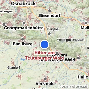 Kartenvorschau Hilter am Teutoburger Wald