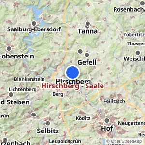 Kartenvorschau Hirschberg - Saale
