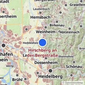 Kartenvorschau Hirschberg an der Bergstraße
