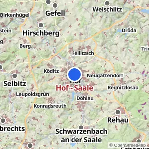 Kartenvorschau Hof - Saale