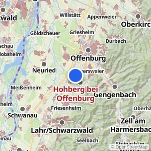 Kartenvorschau Hohberg bei Offenburg