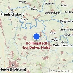 Kartenvorschau Hollingstedt bei Delve, Holst