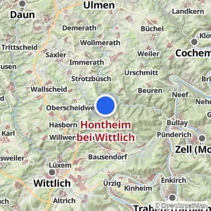 Kartenvorschau Hontheim bei Wittlich