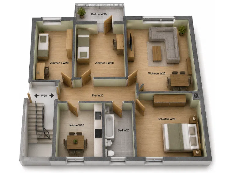 Grundriss 3D
