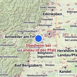 Kartenvorschau Ilbesheim bei Landau in der Pfalz