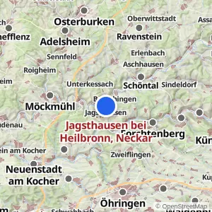 Kartenvorschau Jagsthausen bei Heilbronn, Neckar