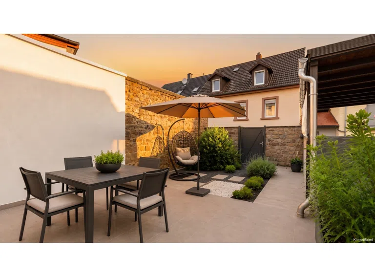 Terrasse mit KI gestaged