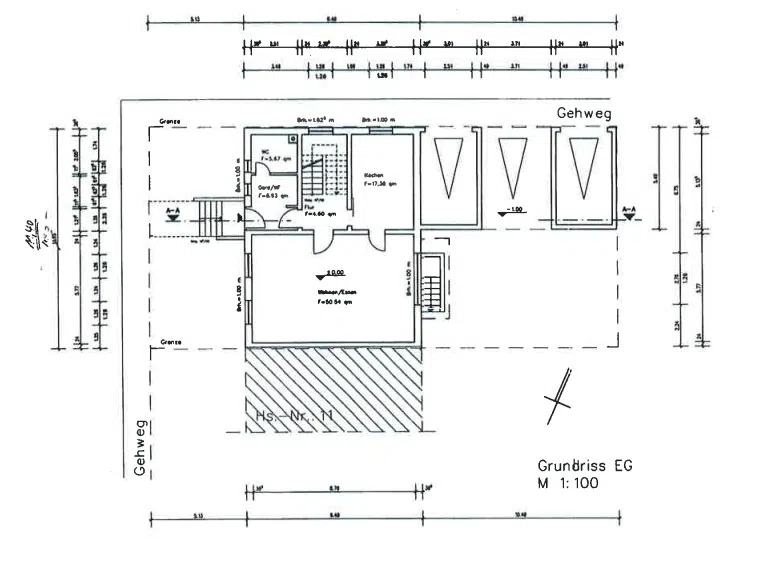 Grundriss EG, Hirschstraße 9 KL