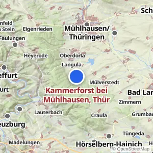 Kartenvorschau Kammerforst bei Mühlhausen, Thür