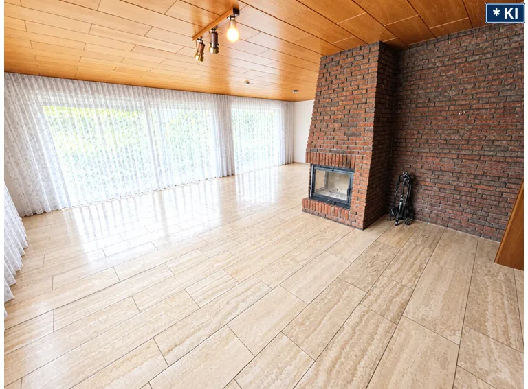 Wohnzimmer mit Zugang Terrasse