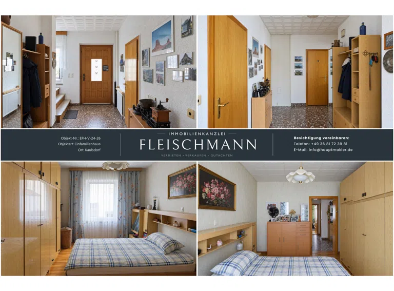 Schlafzimmer + Flur EG