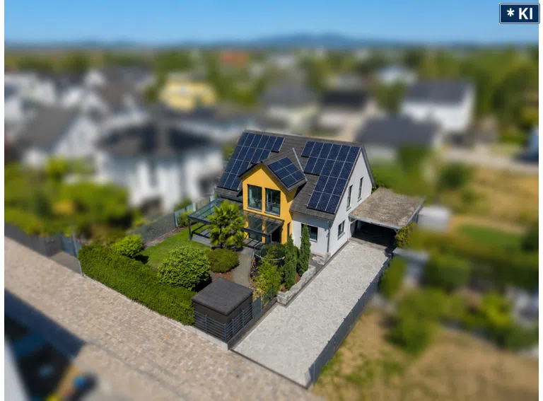 Luftaufnahme des Hauses