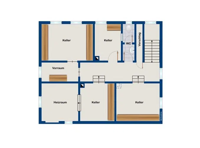 Grundriss KG Vorderhaus