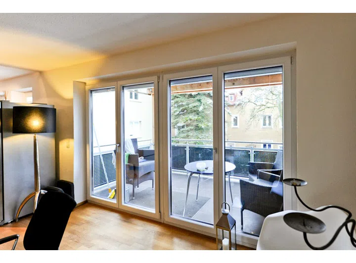 Blick zum Westbalkon