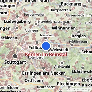 Kartenvorschau Kernen im Remstal