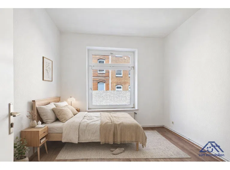 Schlafzimmer eingerichtet - Lütt Immobilien - Kiel