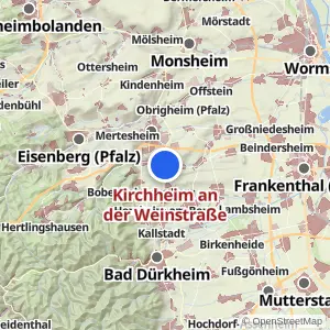 Kartenvorschau Kirchheim an der Weinstraße
