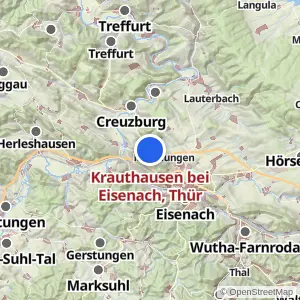 Kartenvorschau Krauthausen bei Eisenach, Thür