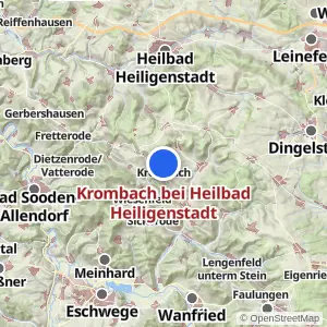 Kartenvorschau Krombach bei Heilbad Heiligenstadt