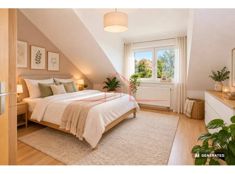 Elternschlafzimmer - KI Visualisierung