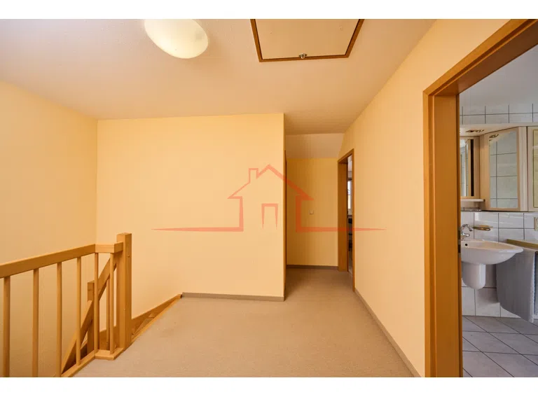 Blick in den Flur des Dachgeschosses
