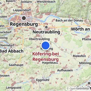 Kartenvorschau Köfering bei Regensburg