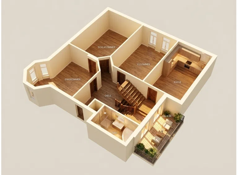 3D Grundriss OG