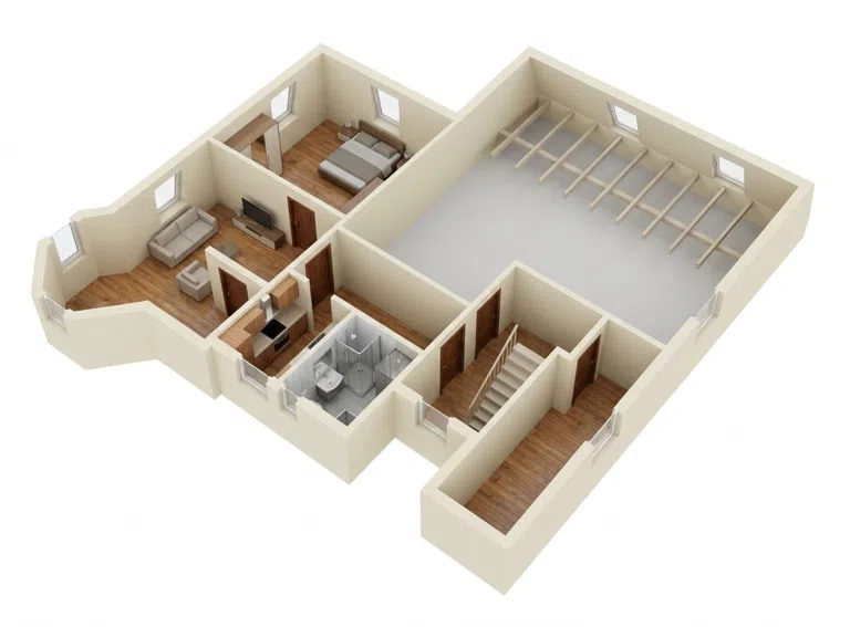 3D Grundriss DG