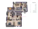 3D-Grundrissvisualisierung – Dachgeschoss