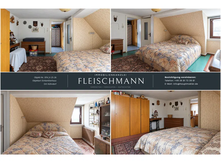 Schlafräume im Dachgeschoss