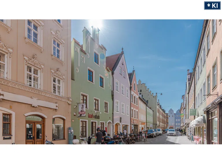 Straßenansicht Grasgasse von der Neustadt kommend